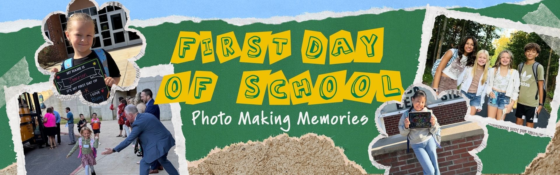 Student Photographs from their first day of school