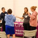 Group of kids and adult participating in an activity.