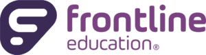 Purple logo for frontline education.