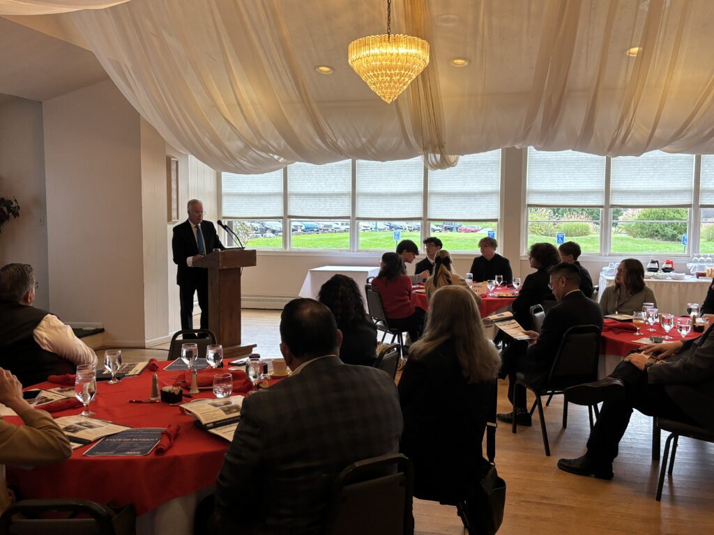 Dr. Michael Martirano presenting Annual Report