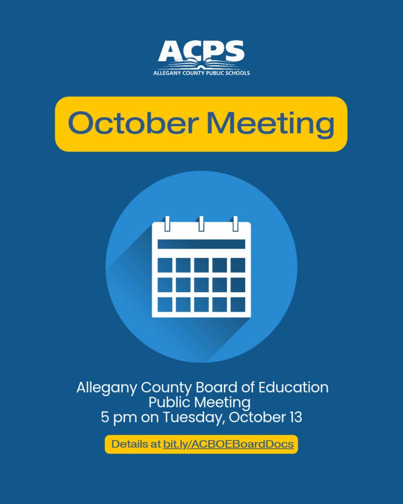 October 13th ACPS Board of Education Meeting Graphic