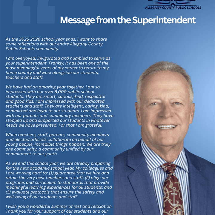 EOY Message from the Superintendent