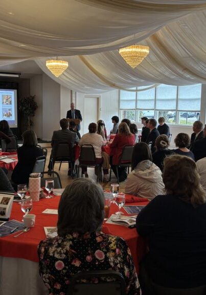 Dr. Martirano presenting Annual Report
