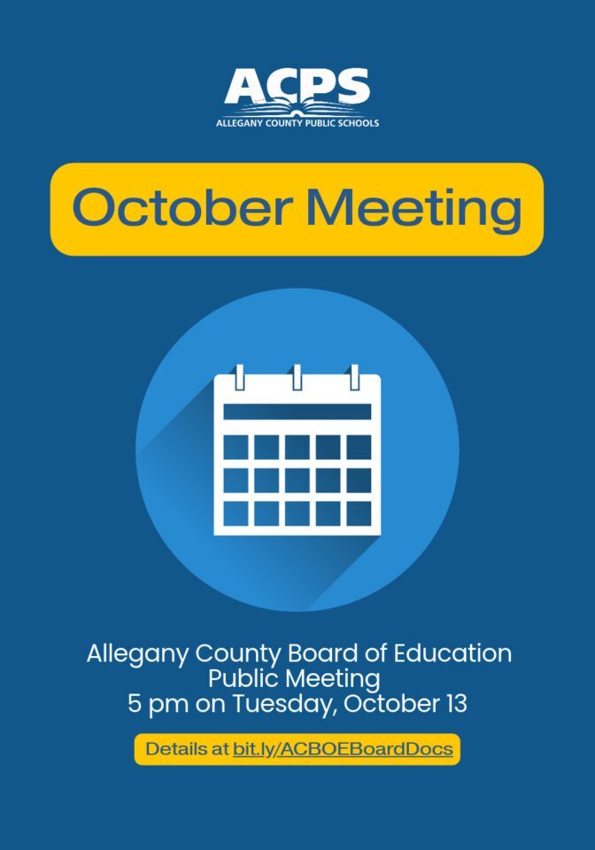 October 13th ACPS Board of Education Meeting Graphic