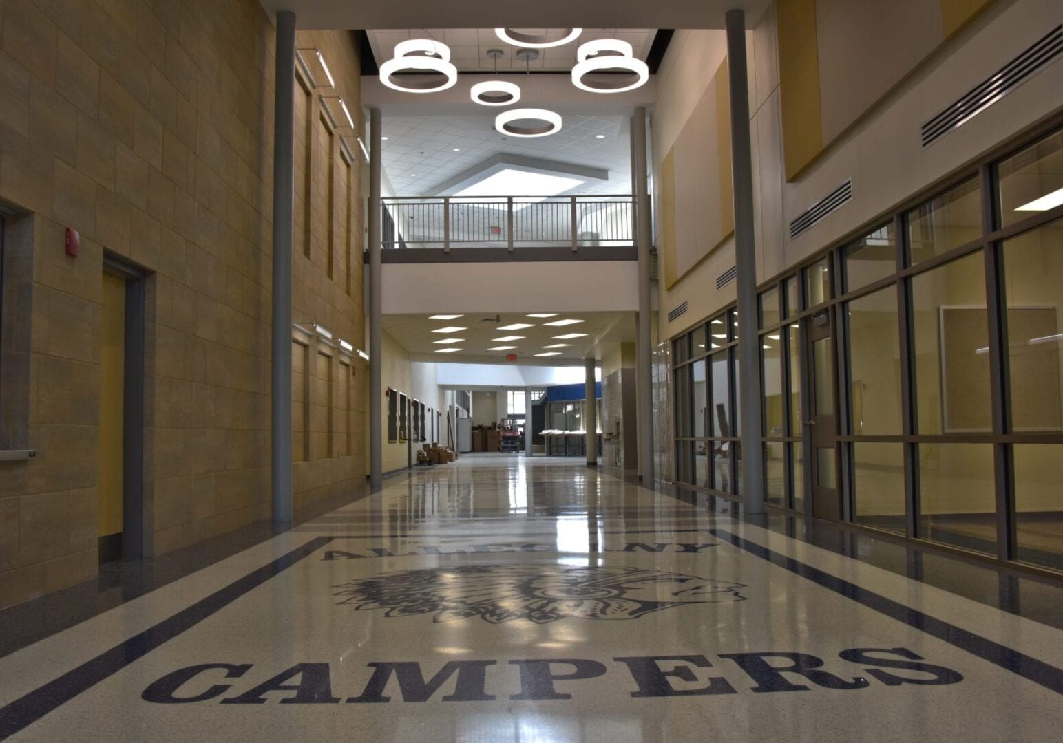 Main Hallway in Allegany High School